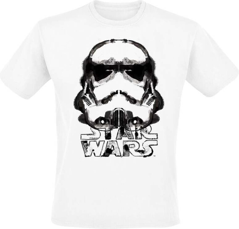 Disney T-skjorte - Stormtrooper - Ink Helmet - M til XXL - Herrer - hvit