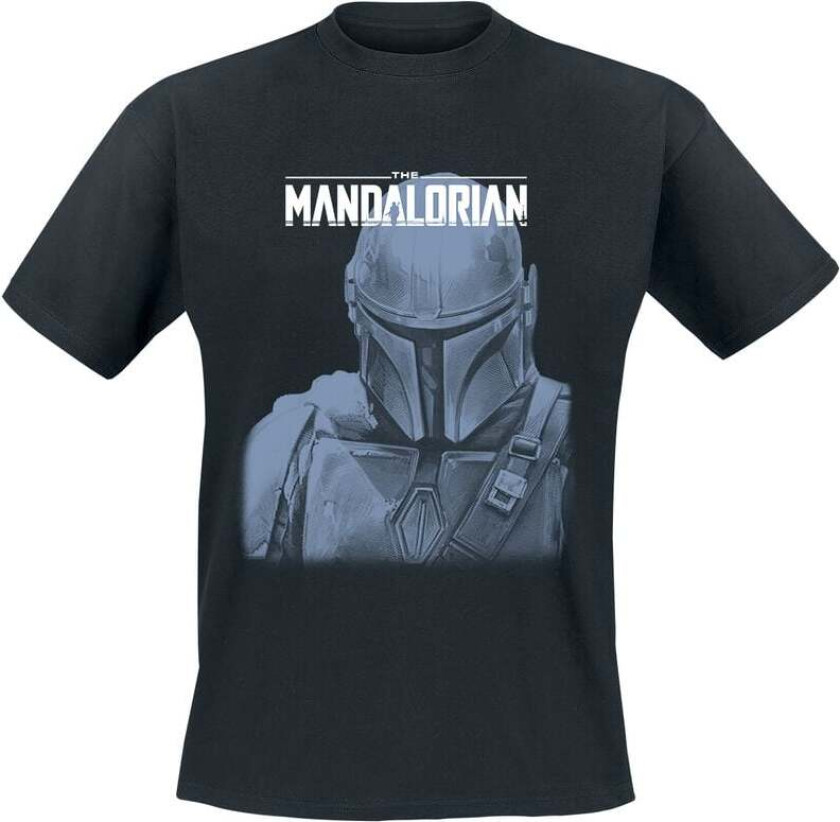 Disney T-skjorte - The Mandalorian - Mando Portrait - M til XXL - Herrer - svart