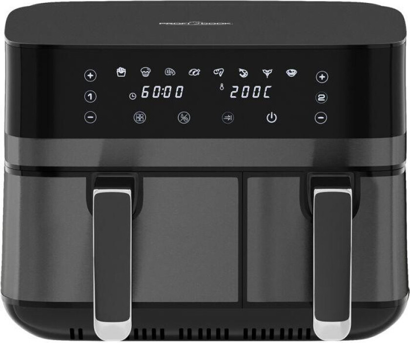 PC-FR 1295 H Airfryer ??? 2700W, dobbelt skuff (5,5+3,5L)