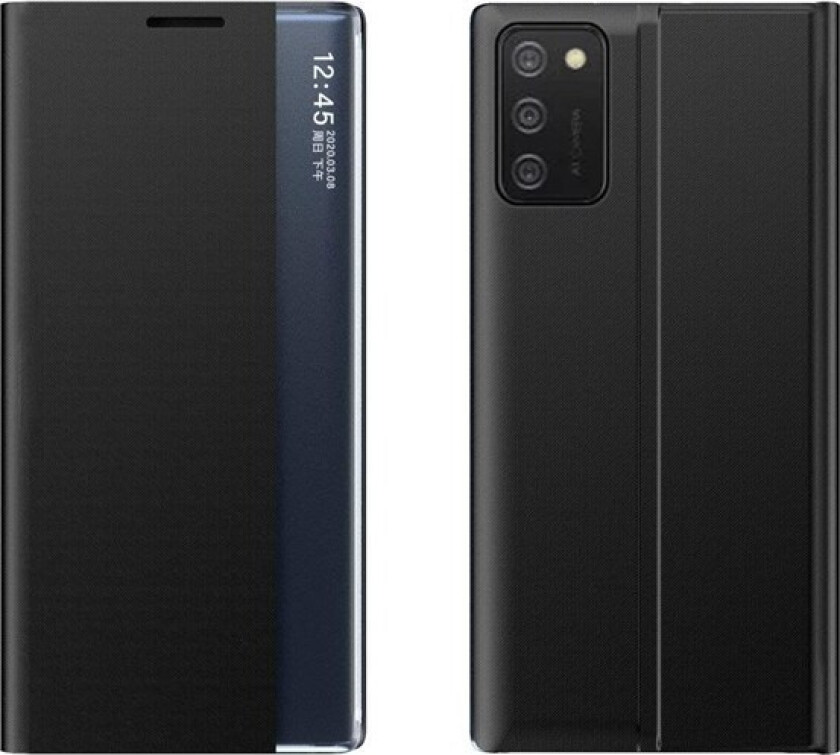 New Sleep Case Cover with a Stand Function for Samsung Galaxy A03s (166.5) Black