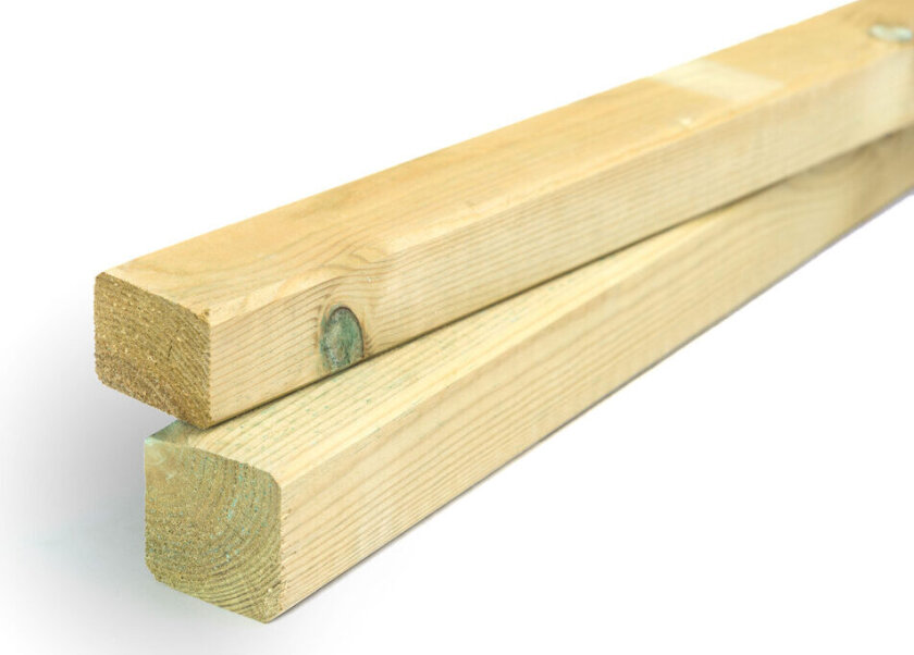 Lekt/rekke justert cu impregnert furu 11x36 mm klasse 1 natur
