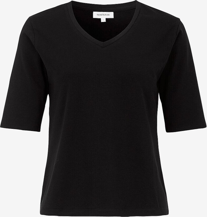 Topp med V-hals Nike - Svart