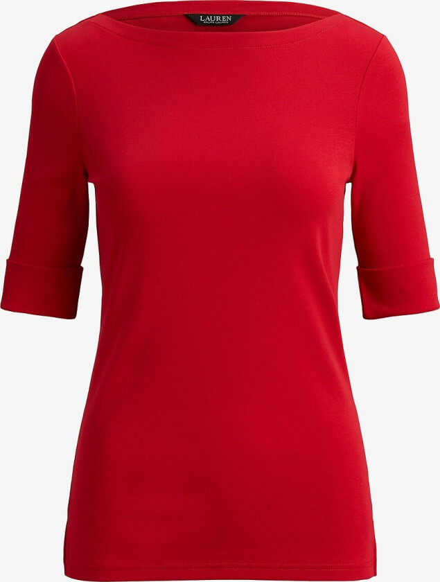 Topp Judy Elbow Sleeve Knit - Rød