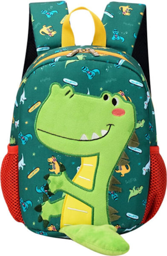Barnehagesekk for gutter og jenter, søt tegneserie dinosaurer, skolesekk for småbarn, førskole og reise, dagstursekk, tilbake til skolen, avslappet, grunnleggende bokveske for studenter