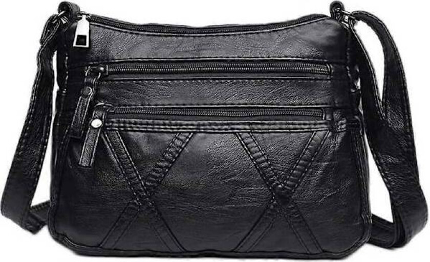 Myke PU-skinnvesker og skuldervesker for kvinner Crossbody-veske Cross Body Messenger-vesker