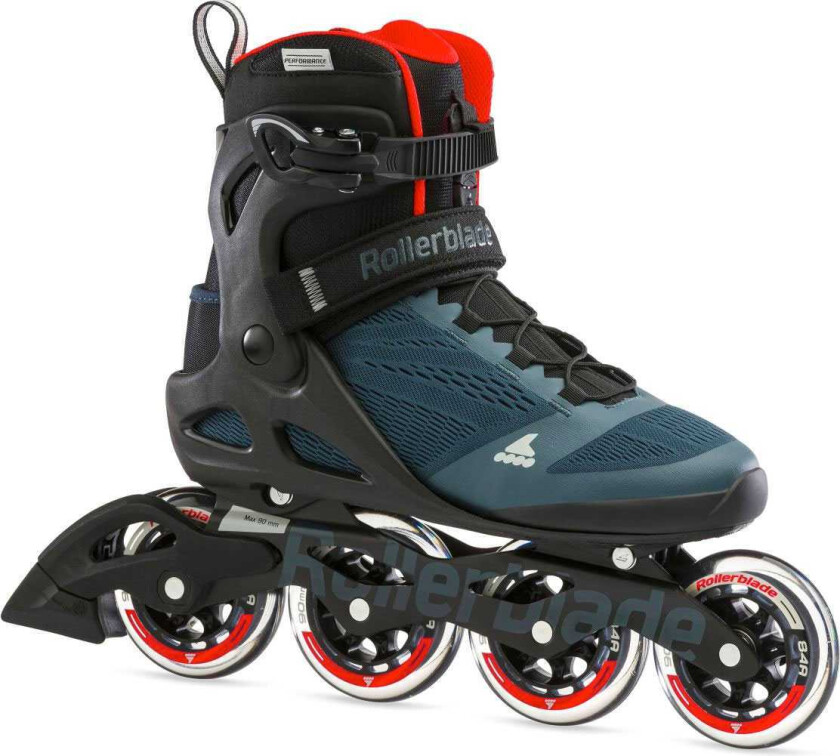 Macroblade 90 Inline Rulleskøyter Orion Blå/Spicy Oransje
