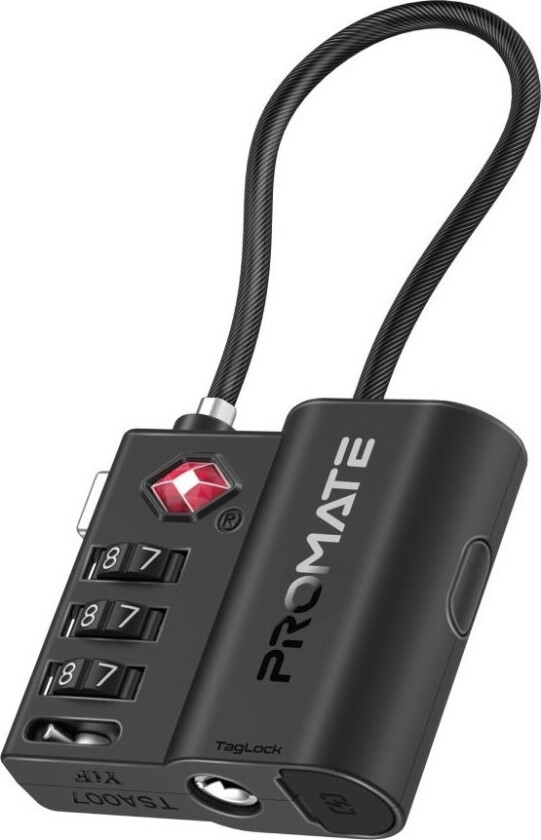 TagLock TSA Luggage Lock with Smart Precision Tracking Tag + Apple Find My