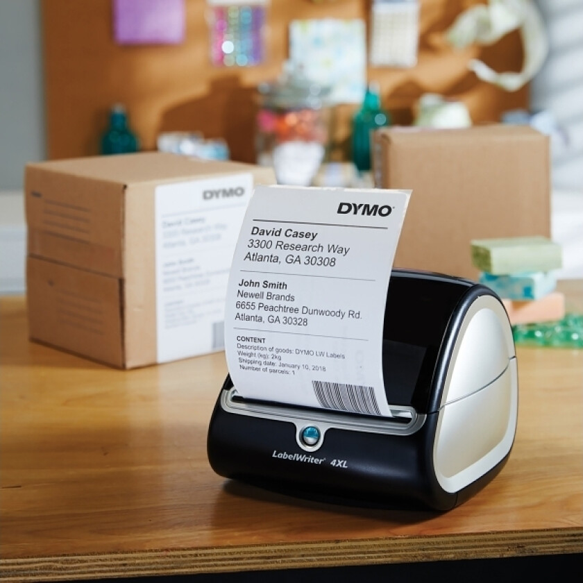 DYMO 2238107, Hvit, Selvklebende skriveretikett, Utstanset etikett, 10,4 cm, 15,9 cm, 1320 stykker