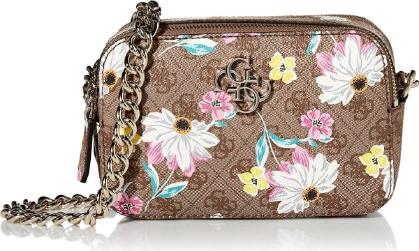 Noelle, Double Zip Compartments, Crossbody Bag, Floral, 20.32 x 7.62 x 13.97 cm, For Women For Women