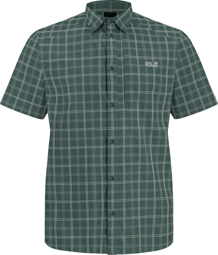 Men's Norbo Short Sleeve Shirt Check Sago Palm