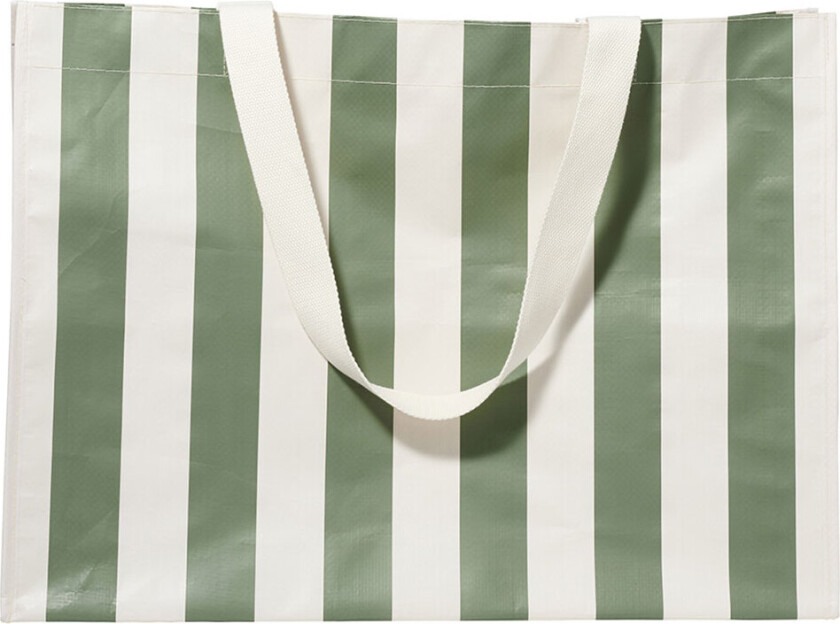 Strandveske - Ferien Olive Stripe - - OneSize - Veske
