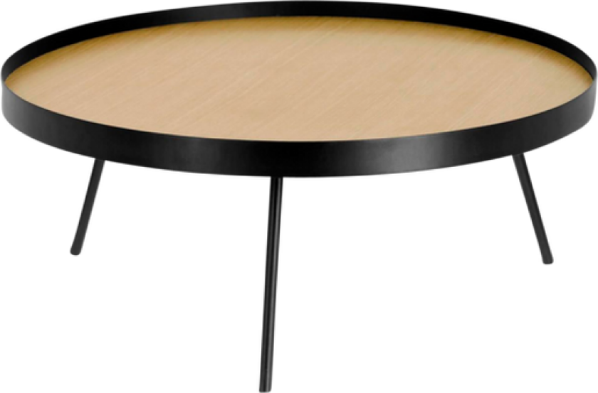 NENET sofabord Ø 84 cm Svart