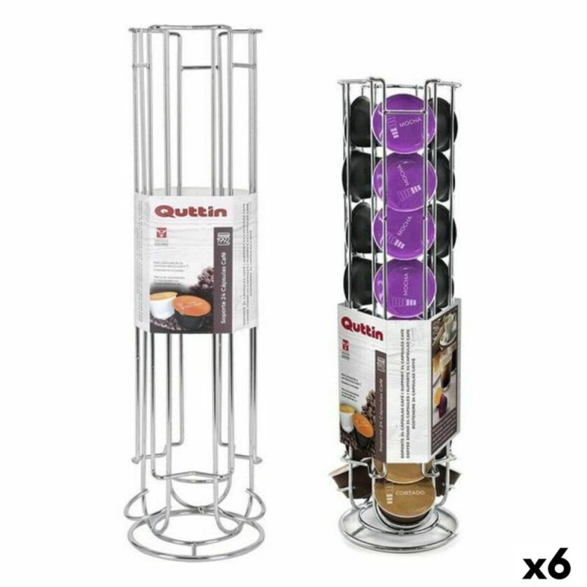 Stativ for 24 Kaffekapsler Quttin GR-48867 12 x 43 cm (6 enheter)