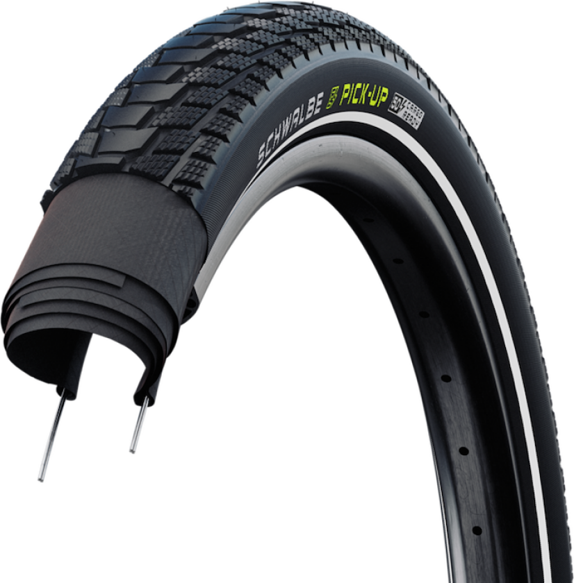 Pick-Up E-Cargo tråddekk 18x2,15 (55-355) E-50 svart refleks