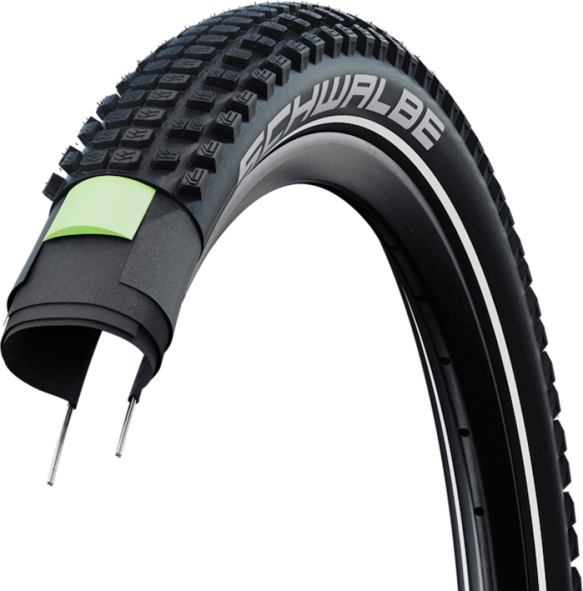 Johnny Watts 365 DD RaceGuard Tube Foldedekk 650b x 60mm (60-584) E-50 svart med refleks