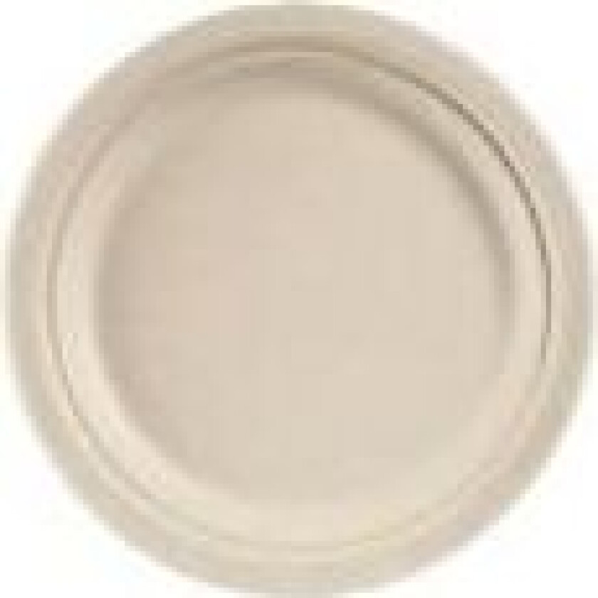 Bilde av Tallerken rund 22 cm Bagasse FF natur brun,9 ps x 50 stk/krt