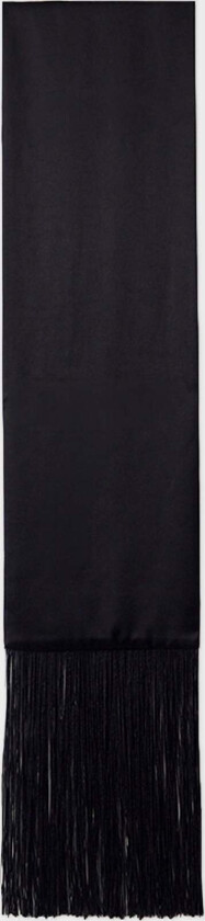 Scarf Fringe Black ONESIZE