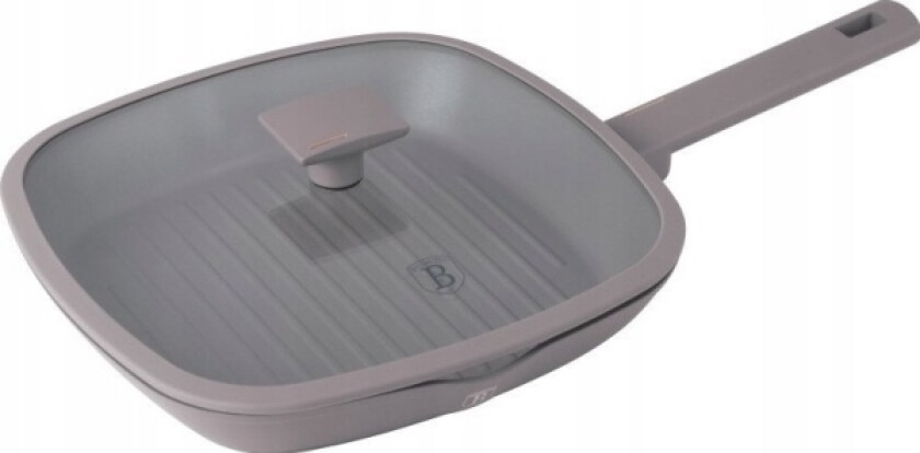 Stekepanne Berlinger Haus TITANIUM GRILLPANNE MED LOKK 28cm BERLINGER HAUS BH-8097 TAUPE