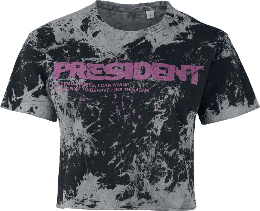 T-skjorte - Key Crop - S til XXL - Damer - mørkegrå