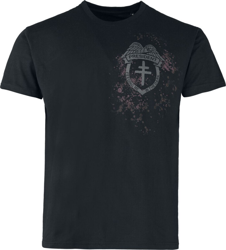 T-skjorte - Patch - S til 3XL - Herrer - svart