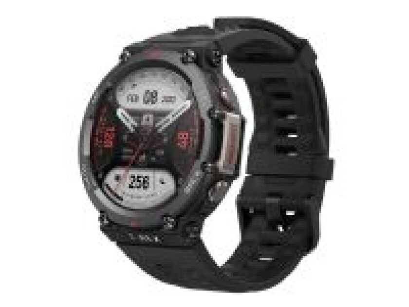 T-Rex 2 Fitness Smartwatch m. GPS, Pulsmåler & Skritteller - Ember Black