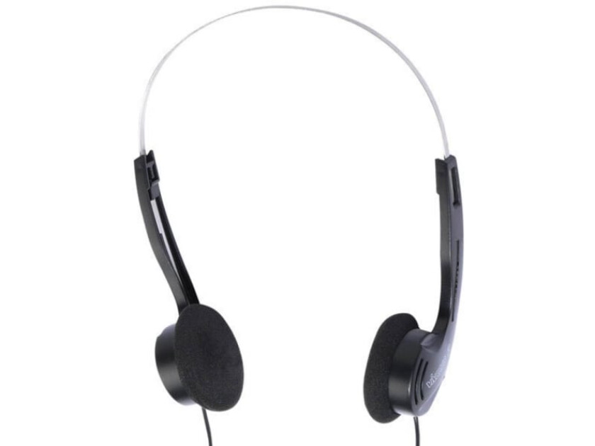 32253, Koblet med ledninger (ikke trådløs), 20 - 20000 Hz, Hodetelefoner, Sort