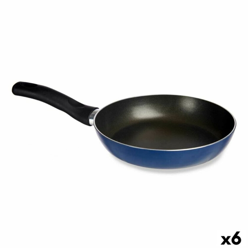 Stekepanne 26 cm blå aluminium (6 tall)
