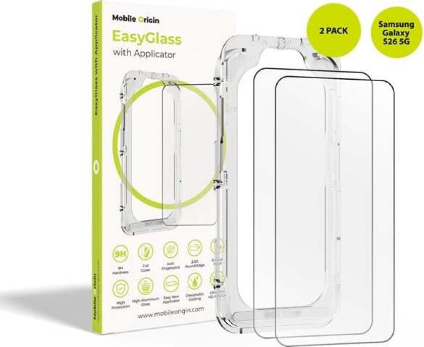 EasyGlass with Applicator Samsung Galaxy S26 5G 2 pack