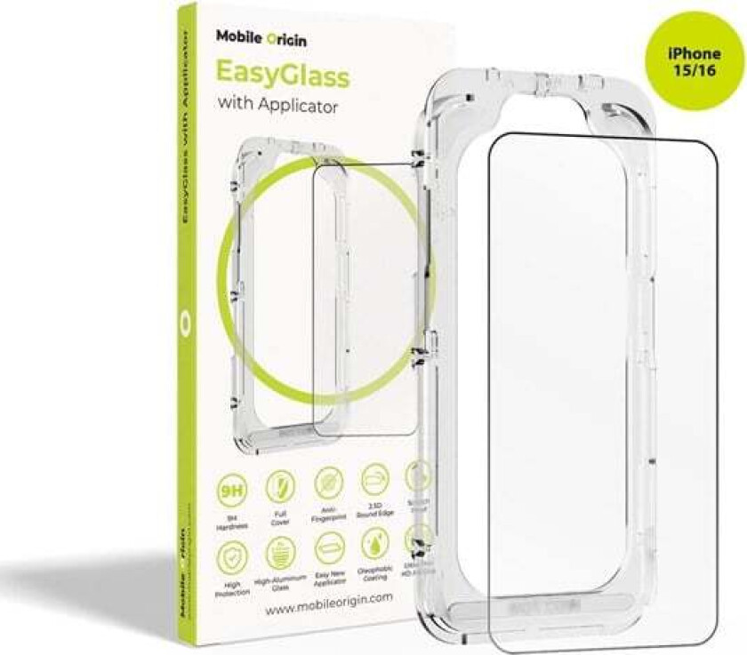 EasyGlass with Applicator iPhone 15/iPhone 16
