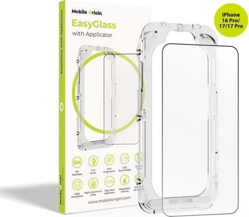 EasyGlass with Applicator iPhone 16 Pro/17/17 Pro