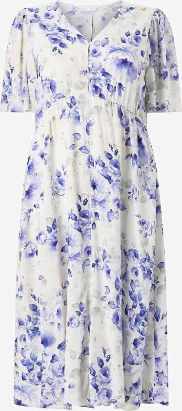 Kjole med knapper - Lilla