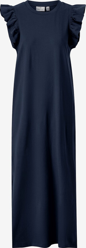 Maxikjole kaCelina Flounce - Blå
