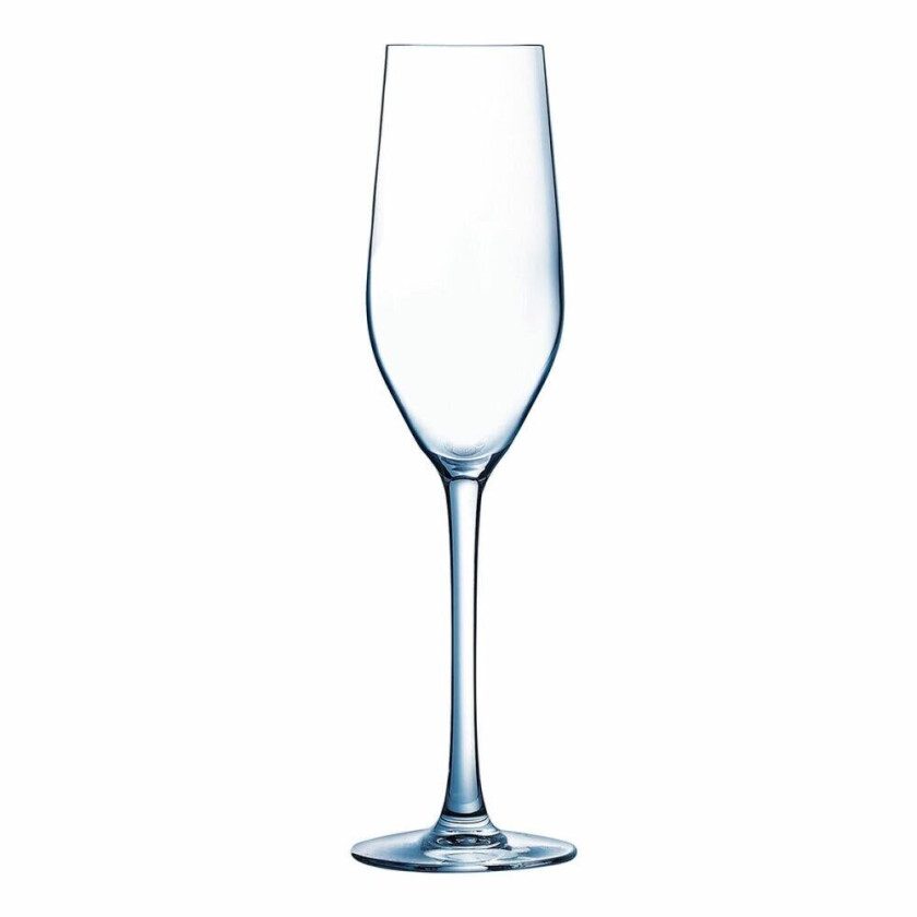 Flat champagne og cavag glass Arcoroc Mineral Glass 160 ml