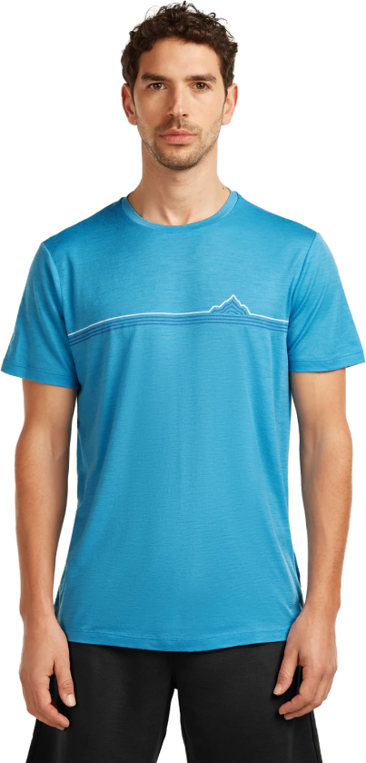 Men's Merino 150 Tech Lite Ss Tee Range Stripes Arctic