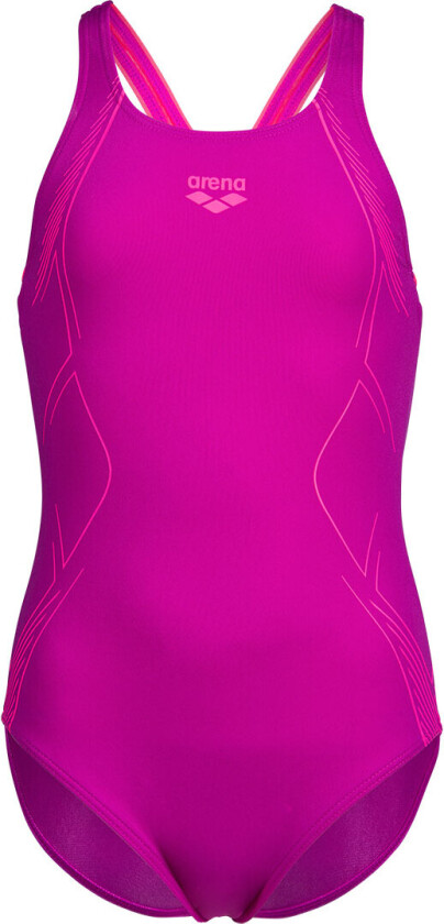 Badedrakt - Grafikk - Veldig sjokkerende fuchsia Rosa - - 8-9 år (128-134) - Badetøy