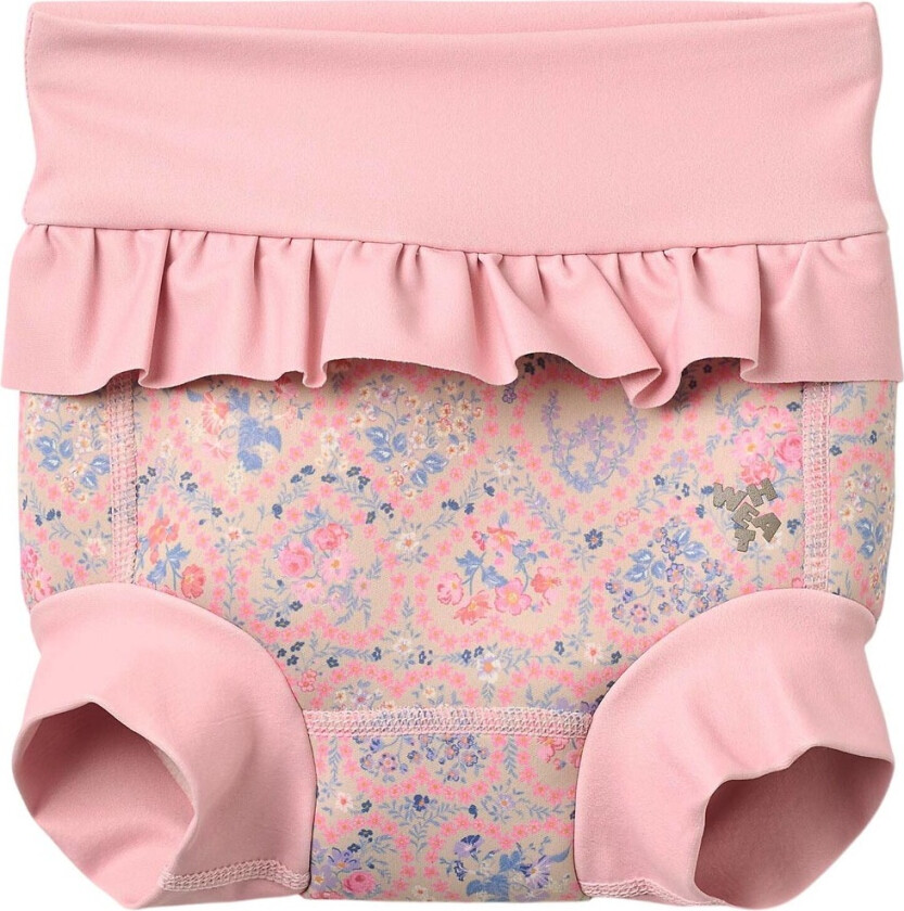 Svømmebleie - Rita - Rosa Heart Blomster - - 0-3 md - Svømmebleie