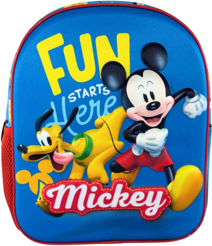 Disney Mikke Mus Morsom 3D-ryggsekk 30 cm