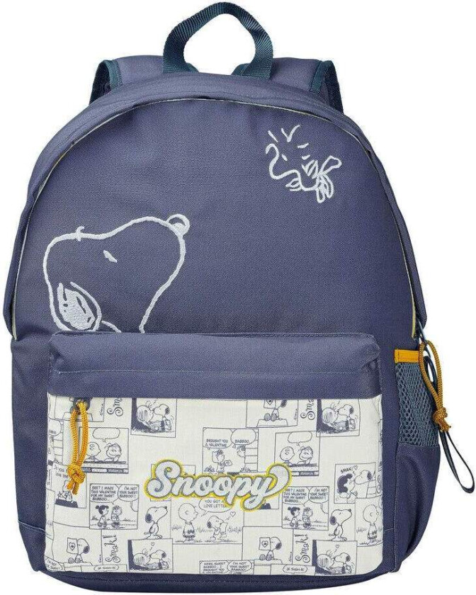 Snoopy-ryggsekk 40 cm – 2 rom, ergonomiske stropper