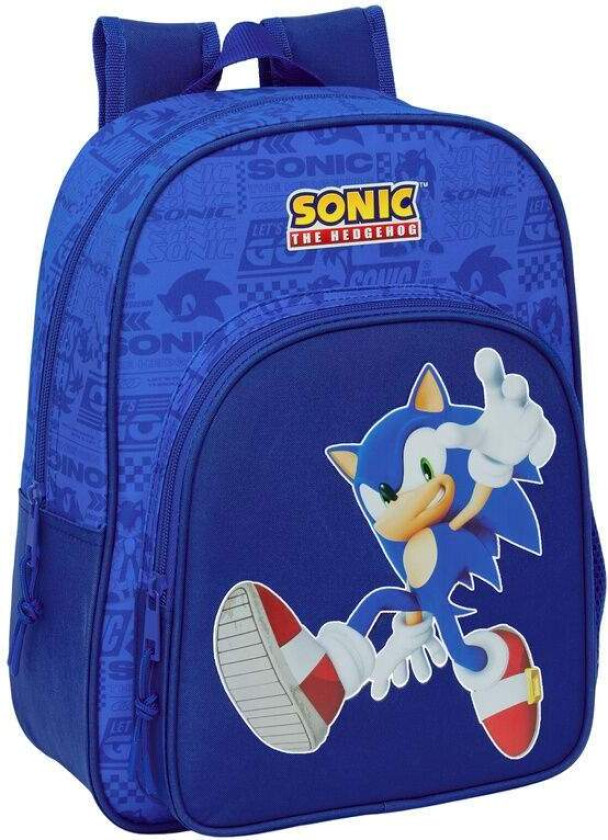 Sonic the Hedgehog justerbar ryggsekk 34 cm