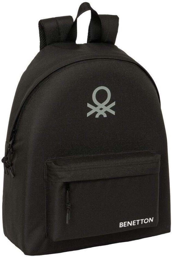 Benetton svart ryggsekk 42 cm