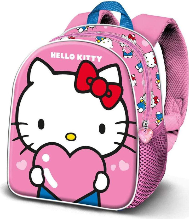 Hello Kitty hjerte-ryggsekk 40 cm