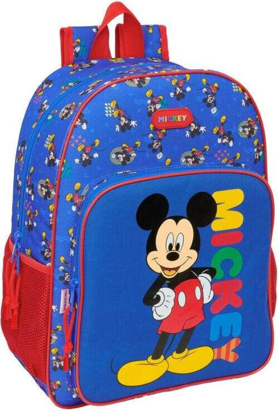 Mikke Mus-ryggsekk – 42 cm, tilpasses med handlekurv, ergonomisk