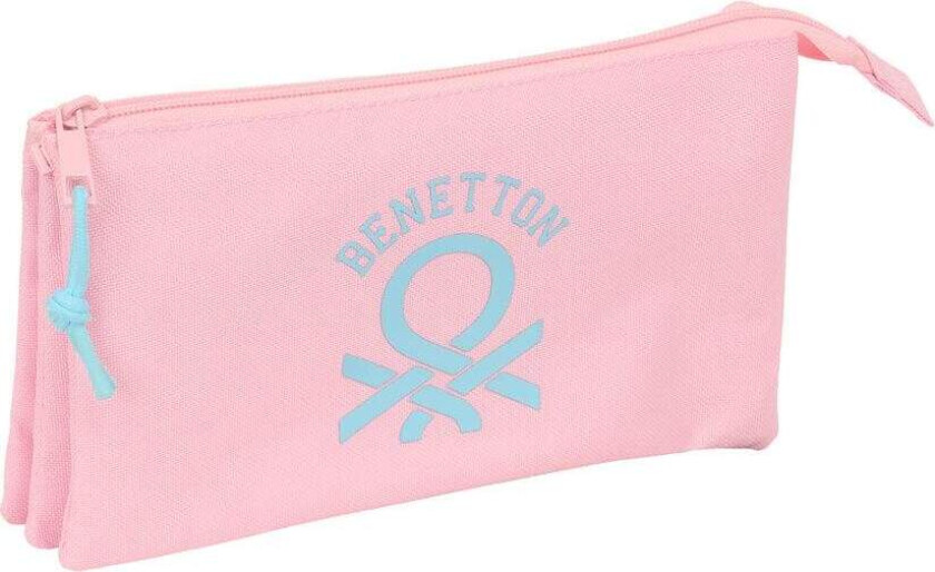 Benetton pastellrosa trippelpennal