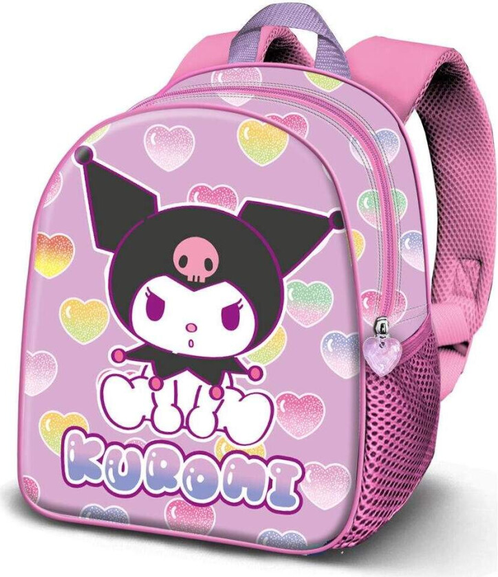 Hello Kitty Kuromi Hearts 3D-ryggsekk 31 cm
