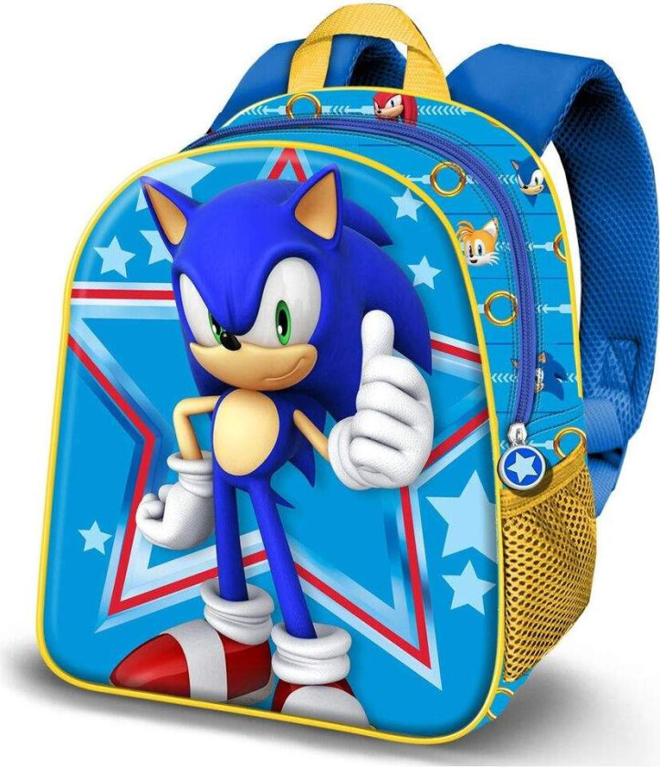 Sonic the Hedgehog Star 3D-ryggsekk 31 cm