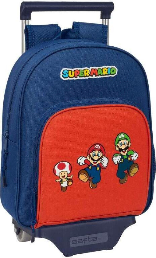 Super Mario Bros.-tralle – 34 cm, ergonomisk, avtakbar ryggsekk