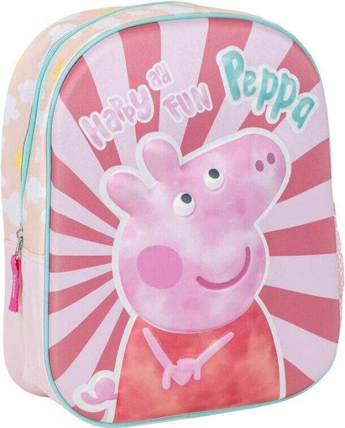 Peppa Gris 3D-ryggsekk 31 cm