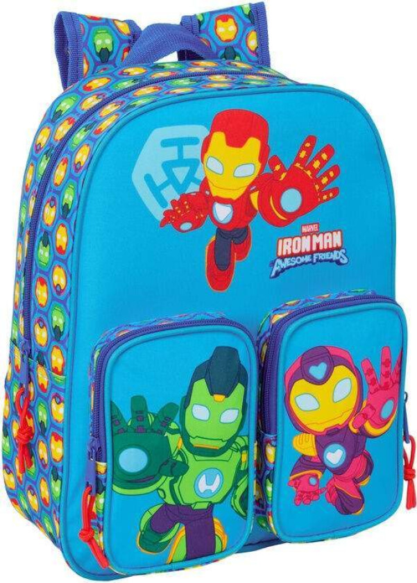 Iron Man-ryggsekk – 34 cm, justerbar i handlekurv, ergonomiske stropper