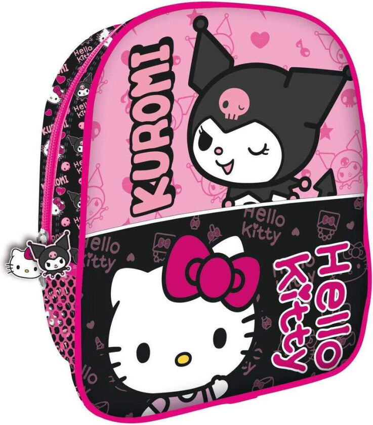 Hello Kitty & Kuromi ryggsekk 26 cm