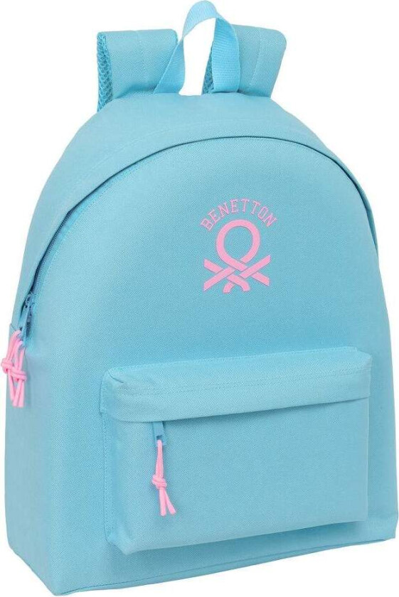 Benetton himmelblå ryggsekk 42 cm